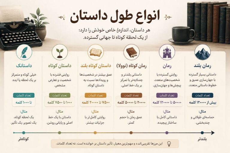 انواع طول داستان